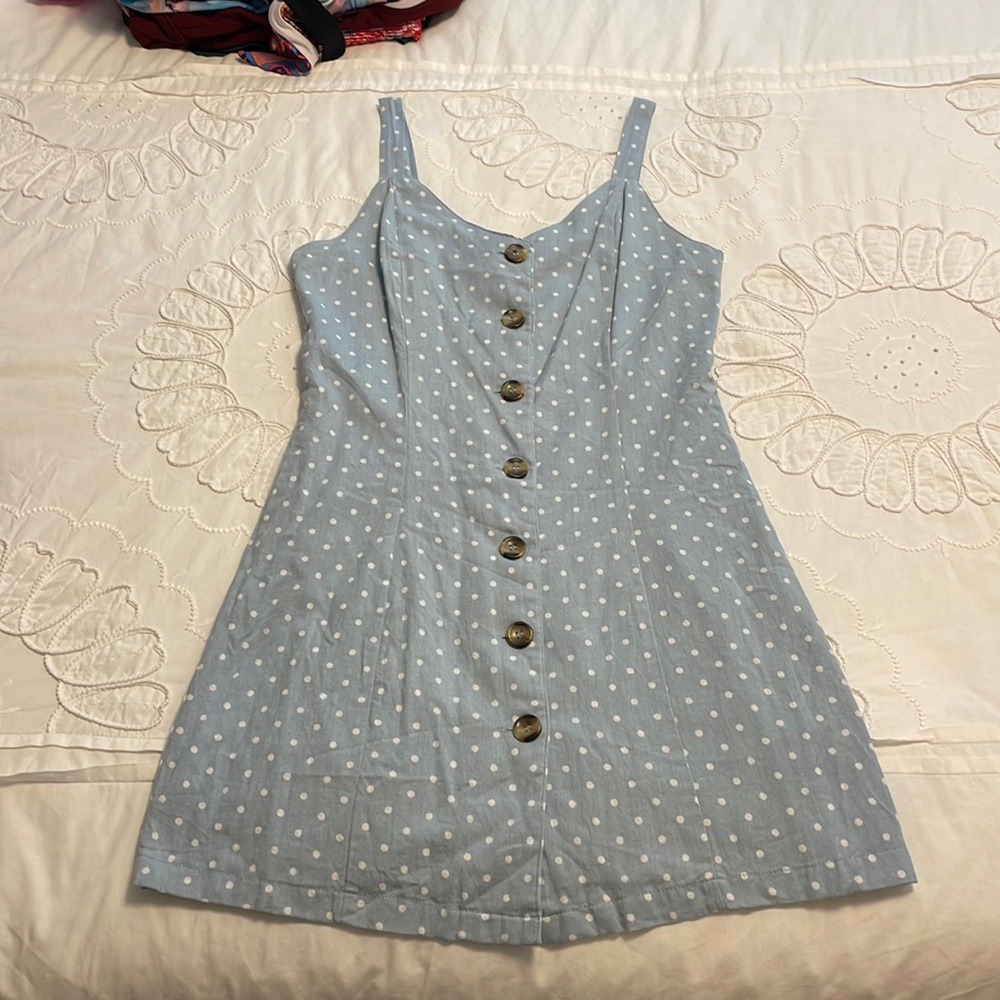 Blue polka dot sundress - Picture 1 of 4